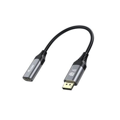 ADATTATORE DA DISPLAYPORT 1.4 A HDMI EQUIP 133446 8K/60HZ CUSTODIA IN ALLUMINIO - EAN: 4015867230039