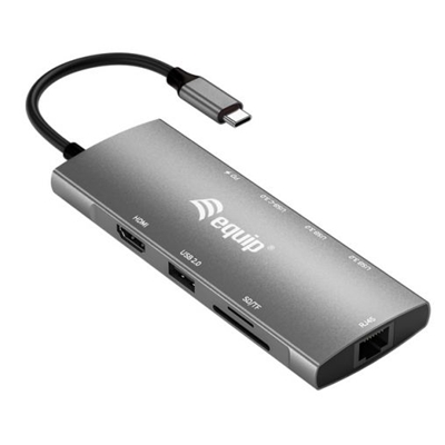 ADATTATORE MULTIFUNZIONE EQUIP 133490 USB-C 9 IN 1- EAN: 4015867233818