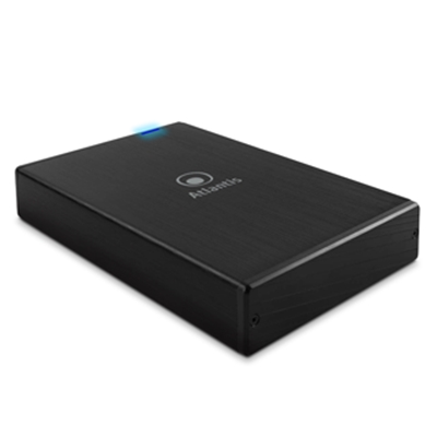 BOX EST X HD3.5'' SATA ATLANTIS A06-HDE-354B (NECESSARIO HD) INTERF. USB3.0-COL.NERO-CHIUSURA SENZA VITI(SOST.MOD.HDE353)