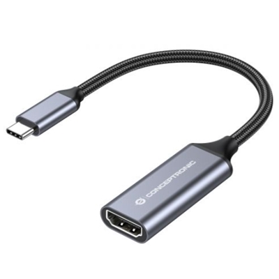 ADATTATOREDA USB-C A HDMI CONCEPTRONIC ABBY09G 4K 60HZ - CUSTODIA IN ALLUMINIO - CAVO 18CM