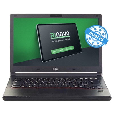 NB FUJITSU REFURBISHED RINOVO LIFEBOOK E546 RN52522001 14'' I5-6X00 8GBDDR4 240SSD W10-UPG NOODD 1Y+3MESIBATT