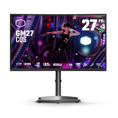 MONITOR COOLER MASTER GAMING GM27-CQS LCD LED VQHD CURVED 2560X1440 27'' 0,5MS 16:9 DP 2XHDMI 350NITS 170HZ CMI-GM27-CQS-EK