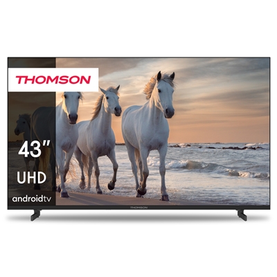 TV THOMSON 43'' FRAME LESS 43UA5S13 SMART-TV 4K ANDROID 11 DVB-T2/S2 QHD 3840X2160 BLACK CI+ SLOT 4XHDMI 2XUSB VESA