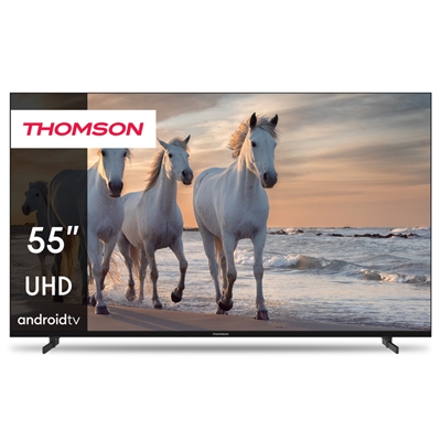 TV THOMSON 55'' FRAME LESS 55UA5S13 SMART-TV 4K ANDROID 11 DVB-T2/S2 QHD 3840X2160 BLACK CI+ SLOT 4XHDMI 2XUSB VESA