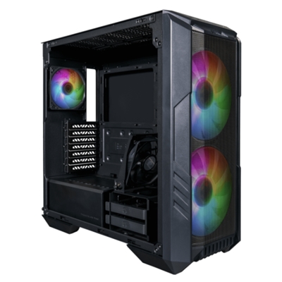 CABINET ATX MIDI TOWER COOLER MASTER H500-KGNN-S00 HAF500 MESH BLACK ATX 2X3.5/2.5 2X2.5 2XUSB3.2 2X200MM-ARGB NOALIM