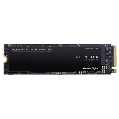 SSD-SOLID STATE DISK M.2(2280) NVME 500GB PCIE3.0X4 WD BLACK SN750 WDS500G3X0C READ:3470MB/S-WRITE:2600MB/S