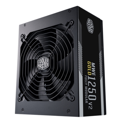 ALIMENTATORE ATX 1250W COOLERMASTER MWE GOLD-V2 MPE-C501-AFCAG-3EU PFC ATTIVO 80+ GOLD FULL MODULARE 240VAC FAN140MM CAVOEU