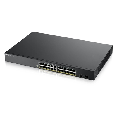 SWITCH 24P LAN GIGABIT ZYXEL GS190024HPV2-EU0101F WEB MANAGED 24P GIGA POE+2P SFP GIGABIT-, RACK 19