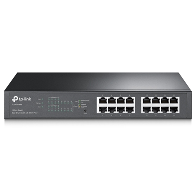 SWITCH 16P GIGABIT TP-LINK TL-SG1016PE 8P POE+ GARANZIA 3 ANNI