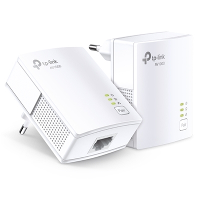 POWERLINE 1000M TP-LINK TL-PA7017 KIT- DATA RATE - HOMEPLUG AV2-1P GIGABIT ETHERNET - CONF.2PCS-GAR.3 ANNI-