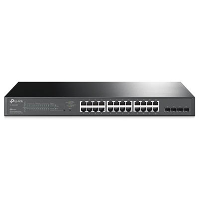 SWITCH 24P LAN GIGABIT TP-LINK TL-SG2428P (T1600G-28PS)POE+ SMART CON 4 COMBO SFP - GARANZIA A VITA