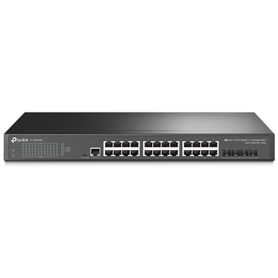 SWITCH 24P LAN GIGABIT TP-LINK TL-SG3428X JETSTREAM 24P GIGA L2+ 4P 10GBE SFP+ SLOTS - GARANZIA A VITA