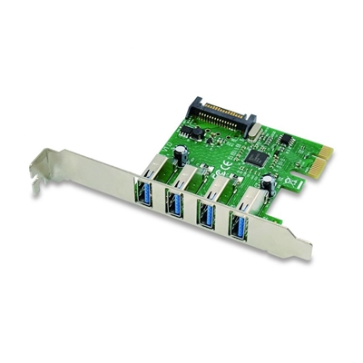 SCHEDA PCI EXPRESS 4P USB3.0 CONCEPTRONIC EMRICK02G SUPPORTA UASP, CONNETTORE SATA 15 PIN X MAGGIORE POTENZA