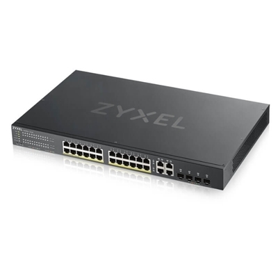 SWITCH ZYXEL GS192024HPV2-EU0101F 24P GIGA POE +4P DUAL PERS. GIGA-NEBULAFLEX-IPV6,VLAN, RACK 19'' FREE NEBULA BASIC-GAR. A VITA