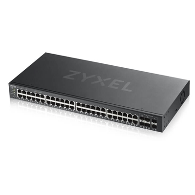 SWITCH ZYXEL GS1920-48V2-EU0101F 44P GIGABIT + 2P SFP GIGA + 4P DUAL PERS.,IPV6, VLAN,NEBULAFLEX-RACK 19''FREE NEBULA BASIC