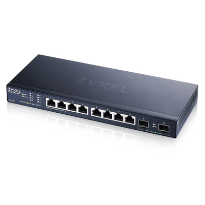 SWITCH ZYXEL XMG1915-10E-EU0101F 8P 2.5 MGIGABIT+2P 10GBE SFP+ NEBULAFLEX - SUPPORTO IPV6, VLAN - DESIGN SENZA VENTOLE, DESKTOP