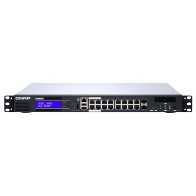 NAS-SWITCH MANAGED QNAP QGD-1600P-8G 2HD SATA6 (NN INCL.) 8GB DDR4-CPU CEL.J4115 16P DI CUI 1GBPS POE-2P SFP+ 1P HOST PORT