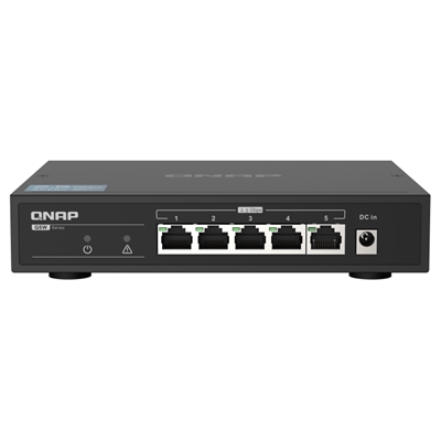 SWITCH QNAP QSW-1105-5T 5P 2.5GBPS, WITH CON RJ45 - UNMANAGED SWITCH