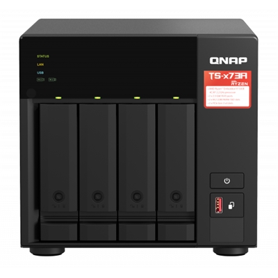 NAS QNAP TS-473A-8G 4HD 3,5''/2,5''SATA6>NO HD<2P 2.5GBE- 4P USB-8GB DDR4 SODIMM-AMD RYZEN 2.2GHZ -GAR.2 ANNI