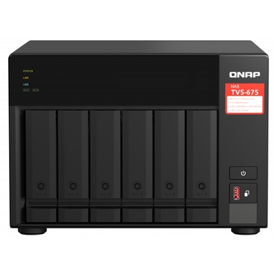 NAS QNAP TVS-675-8G 6HD 3,5''/2,5''SATA6>NO HD<4P 2.5GBE 4P USB3.0+2P USB3.1-8GB DDR4-ZHAOXIN KAIXIAN KX-U6580 8C/8T 2.5GHZ