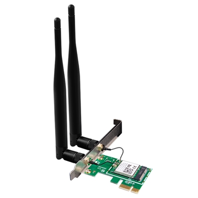 ADATTATORE WIRELESS AC1200 PCI EXPRESS DUAL BAND TENDA E12 - 2 ANTENNE 5DBI - GARANZIA 3 ANNI-