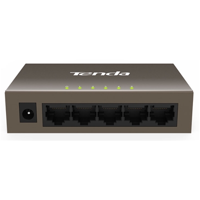 SWITCH 5P LAN 10/100M TENDA TEF1005D DESKTOP - METALLO - GARANZIA 3 ANNI