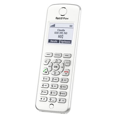 TELEFONO WIRELESS AVM FRITZ! FON M2 BIANCO-1XLINEA TOTALE - VIVAVOCE - RANGE 300MT - EAN:44023125025860