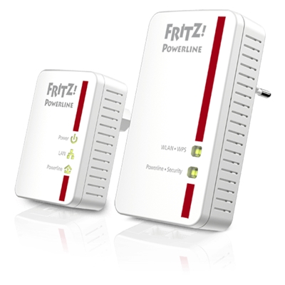 POWERLINE 500M WIRELESS AVM FRITZ! 540E KIT BIANCO 2P RJ45 IEEE 802.11N HOMEPLUG AV -EAN: 4023125026843