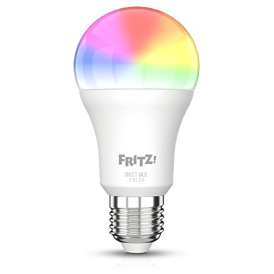 LAMPADA SMART WI-FI AVM FRITZ!DECT 500-2700-6500K +RGB COLORATA- UTILIZZA DECT ULE PER CONNETTERSI AD ALTRI DISPOSITIVI