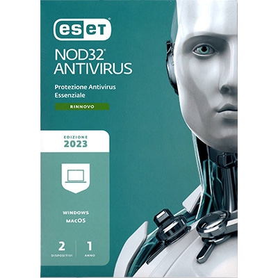 ESET SLIMBOX NOD32 ANTIVIRUS RINNOVO - 2 UTENTI EAVH-R1-A2-BOX FINO:09/02