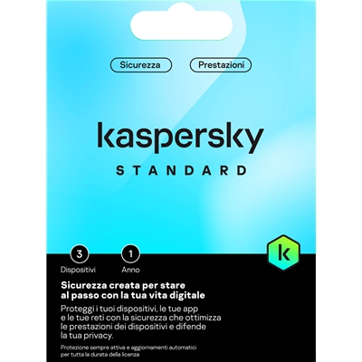 KASPERSKY SLIMBOX STANDARD -- 3 DISPOSITIVI (KL1041T5CFS-ENV) FINO:12/02