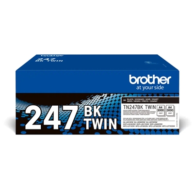 MULTIPACK BROTHER TONER TN247BKTWIN 2XTN247BK 3.000PG CAD. X HL-L3230CDW/L3270CDW DCP-L3550CDW MFC-L3730CDN/L3750CDW/L3770CDW