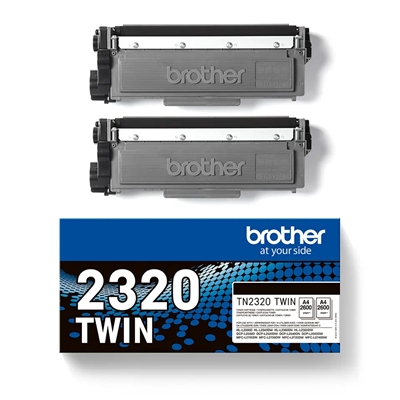 MULTIPACK BROTHER TONER TN2320TWIN 2XTN2320 X HL-L2300D/L2340DW/L2360DN/L2365DW DCP-L2500D/L2540DN/L2700DW