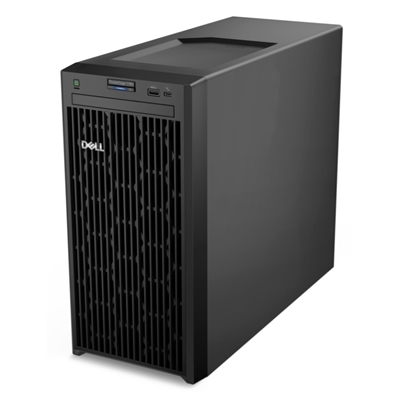 SERVER DELL T150 3CHHT TOWER XEON 4C E2314 2,8GHZ 16GB UDIMM 3200MHZ 2TB 7.2K 3.5'' S150 4X3.5'' NOODD 2XGLAN 3YNBD FINO:02/02