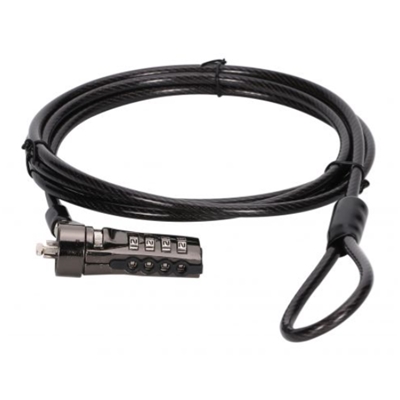 LUCCHETTO DI SICUREZZA PER LAPTOP CONCEPTRONIC CUSTODIO01BS IN ACCIAIO- SECURITY SLOT STD-SNZ CHIAVE- 1.8MT DIAMETRO 4.5MM