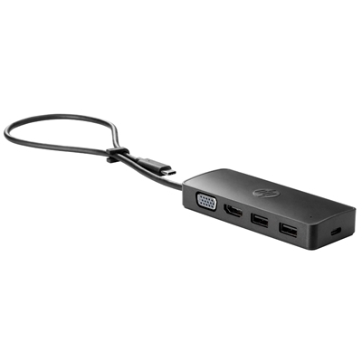 DOCKING STATION HP 7PJ38AA ELITE USB-C TRAVEL HUB DOCKING VGA 2XUSB-A 1XHDMI FINO:02/10