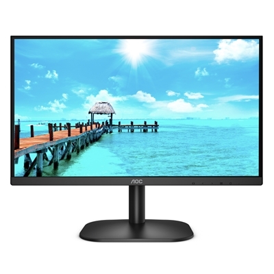 MONITOR AOC LCD IPS LED 23.8'' WIDE FRAMELESS 24B2XH/EU 7MS FHD 1000:1 BLACK VGA HDMI VESA FINO:30/08