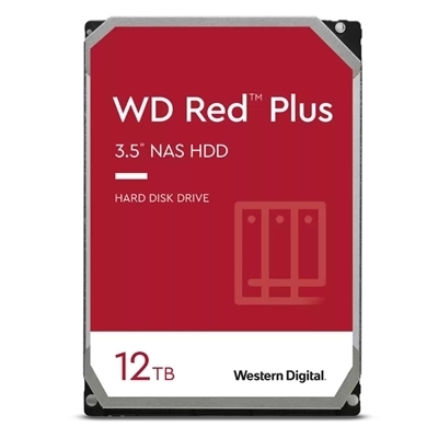 HARD DISK SATA3 3.5'' X NAS 12000GB(12TB) WD120EFBX WD RED PLUS 256MB CACHE 7200RPM CERTIFIED REPAIR