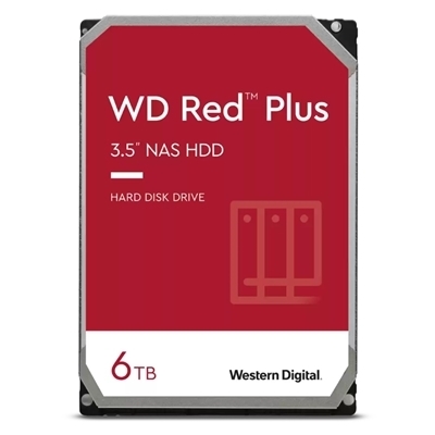 HARD DISK SATA3 3.5'' X NAS 6000GB(6TB) WD60EFZX WD RED PLUS 128MB CACHE 5640RPM CERTIFIED REPAIR