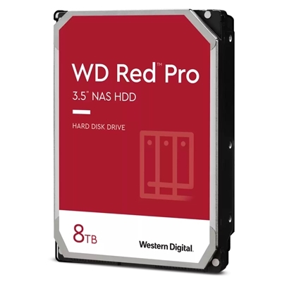 HARD DISK SATA3 3.5'' 8000GB(8TB) WD8003FFBX WD RED PRO 256MB CACHE 7200RPM NAS 8-16 SLOT HARD DRIVE CERTFIED REPAIR