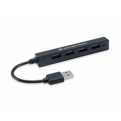 HUB USB2.0 4P CONCEPTRONIC HUBBIES05B LUNGHEZZA CAVO 9CM