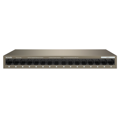 SWITCH 16P LAN GIGABIT TENDA TEG1016M - 10/100/1000 MBPS BASE-T ETHERNET - GARANZIA 3 ANNI