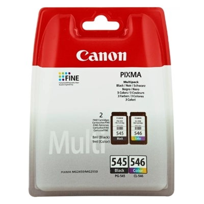 MULTIPACK CANON PG-545 + CL-546 8287B005/B006 X PIXMA MG2555S/TS3450/TS3451/TR4650/TR4651