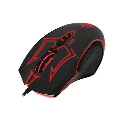 MOUSE GAMING USB ATLANTIS P009-X810 TRITON OTTICO 4 RISOL. FINO A 7000DPI.-LED RGB- 6 PULS.PROGR.SW PROF.X MACRO