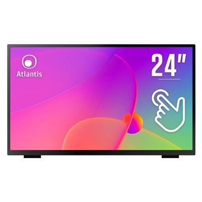 MONITOR TOUCH ATLANTIS MULTIMEDIALE 24'' (23.8'') A05-T24A-VHDM 10 TOCCHI OD 8MS/TYP 16MS,CONT.3000:1 FULL HD 1080P -FR FINO:31/08