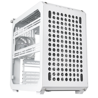 CABINET ATX MIDI TOWER COOLER MASTER Q500-WGNN-S00 QUBE 500 FLATPACK WHITE EDITION 406X231X415MM VETRO LAT. ITX MATX ATX E-ATX