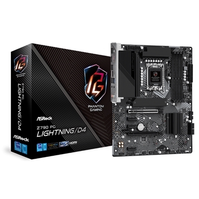 MB ASROCK Z790 PG LIGHTNING/D4 LGA1700 4XDDR4DC-5333OC 1XPCIE5.0X16 HDMI 4XSATA3R M.2 GBLAN USB3.2 ATX 90-MXBJM0-A0UAYZ