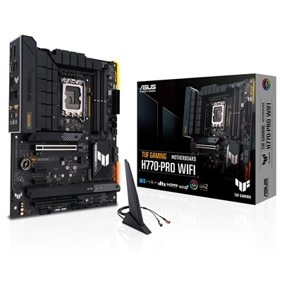 MB ASUS TUF GAMING H770-PRO WIFI H770 LGA1700 4XDDR5DC-7200OC HDMI DP 1XPCIE5.0X16 WIFI 4XSATA3 M.2 ATX 90MB1D50-M0EAY0