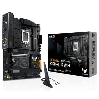 MB ASUS TUF GAMING B760-PLUS WIFI B760 LGA1700 4XDDR5DC-7200OC 1XPCIE5.0X16 DP HDMI 4XSATA3R M.2 USB3.2 WIFI ATX 90MB FINO:30/08