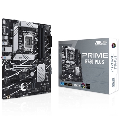 MB ASUS PRIME B760-PLUS B760 LGA1700 4XDDR5DC-7200O.C. 1XPCIE5.0X16 DP VGA HDMI 4XSATA3R M.2 USB3.2 ATX 90MB1EF0-M1EAY0